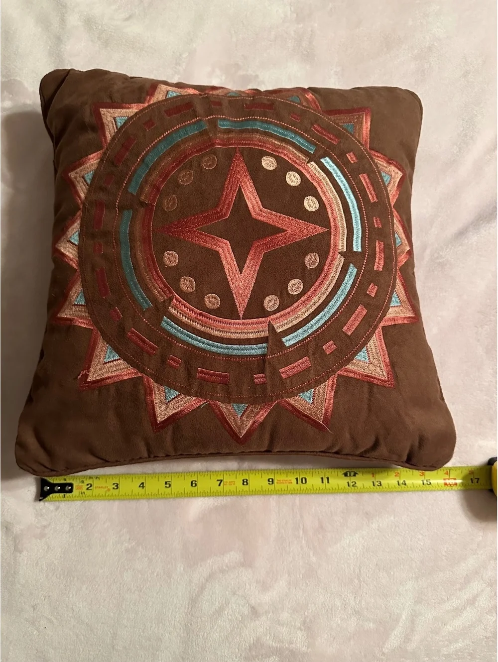 Southwestern Western-style embroidered accent pillows